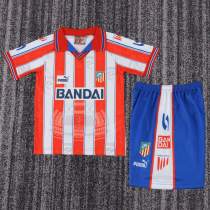 Kids Atlético de Madrid 1996/1997 Home Retro Kit