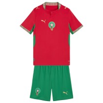 Kids Morocco 2026 Home Jersey and Short Kit