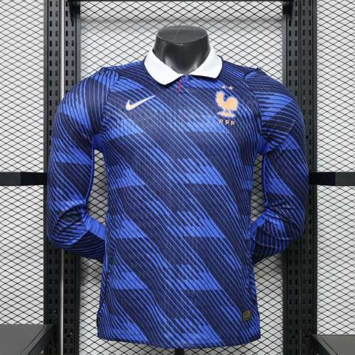 Player Version France 2026 Home Long Sleeve Authentic Jersey