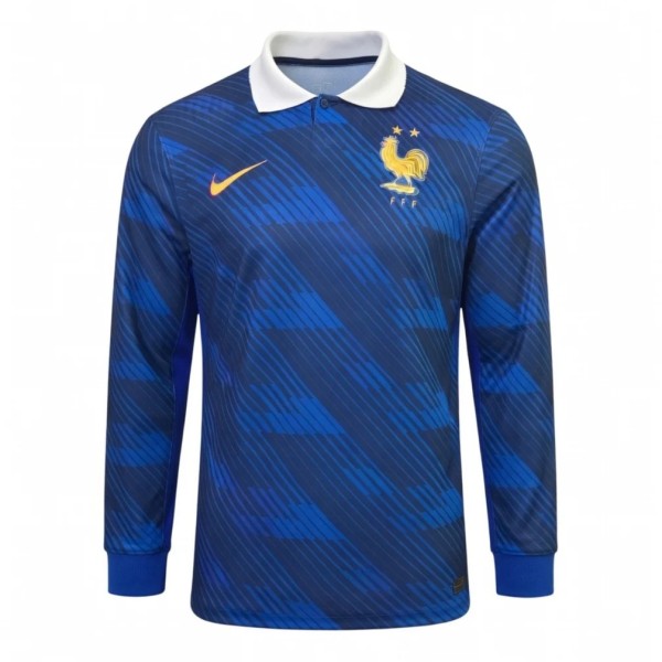 Thai Version France 2026 Home Long Sleeve Jersey