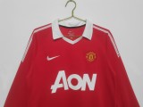 MUFC 2010/2011 Home Long Sleeve Retro Jersey