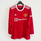 MUFC 2021/2022 Home Long Sleeve Retro Jersey