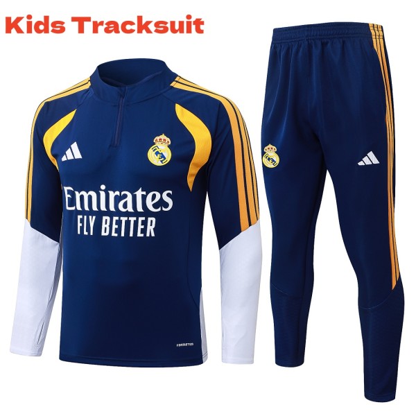 Kids Real Madrid 26/27 Half-Zip Training Sweatshirt and Pants Set E26031