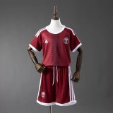 Kids Qatar 2026 Home Goalkeeper Jersey and Short Kit
