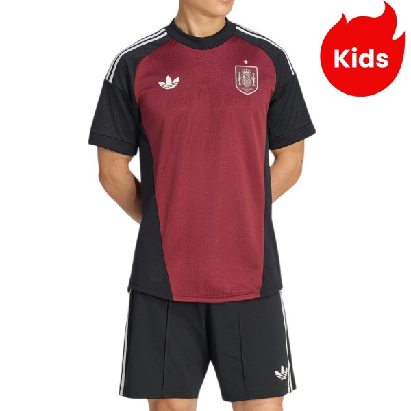 Kids Spain 2026 Goalkeeper Jersey and Short Kit