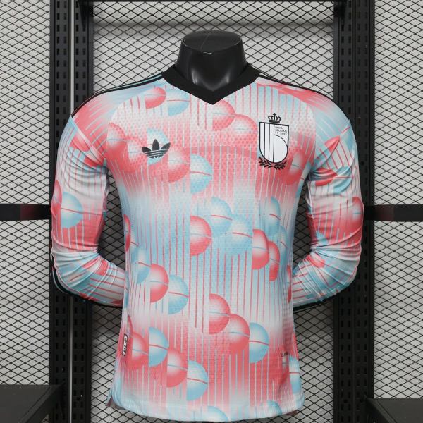 Player Version Belgium 2026 Away Long Sleeve Authentic Jersey