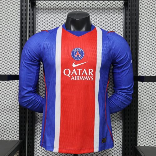 Player Version PSG 26/27 Home Long Sleeve Authentic Jersey