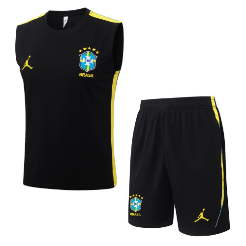 Brazil 26/27 Sleeveless Jersey and Shorts Set D26029