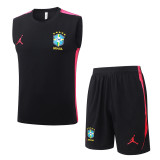 Brazil 26/27 Sleeveless Jersey and Shorts Set D26028