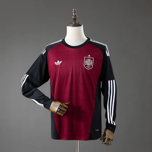 Thai Version Spain 2026 Away Goalkeeper Long Sleeve Jersey