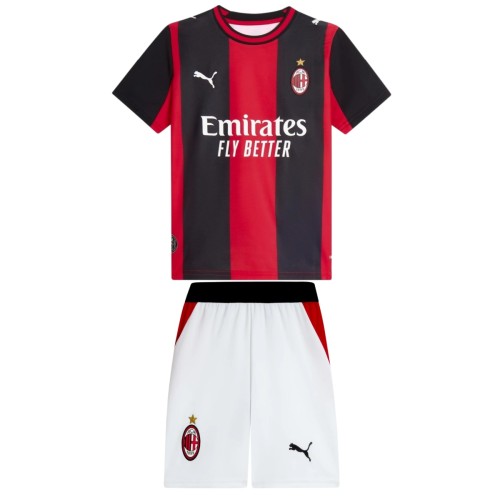 Kids AC Milan 26/27 Home Jersey and Short Kit