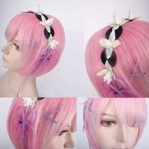 Re:Zero Starting Life in Another World  REM RAM Cosplay Wigs