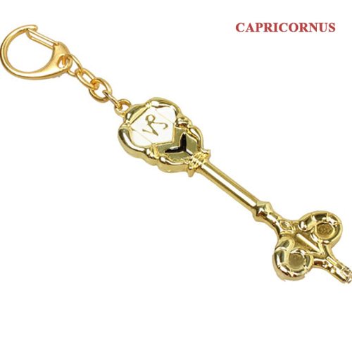 Fairy Tail Zodiac Star Spirit Magician Lucy Summons Key Twelve Constellation Keychain Cosplay Gift