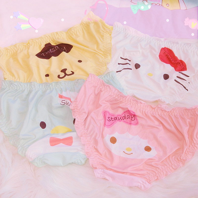 Us 18 Cute Cartoon Hello Kitty Underpants M Moeenergy Com