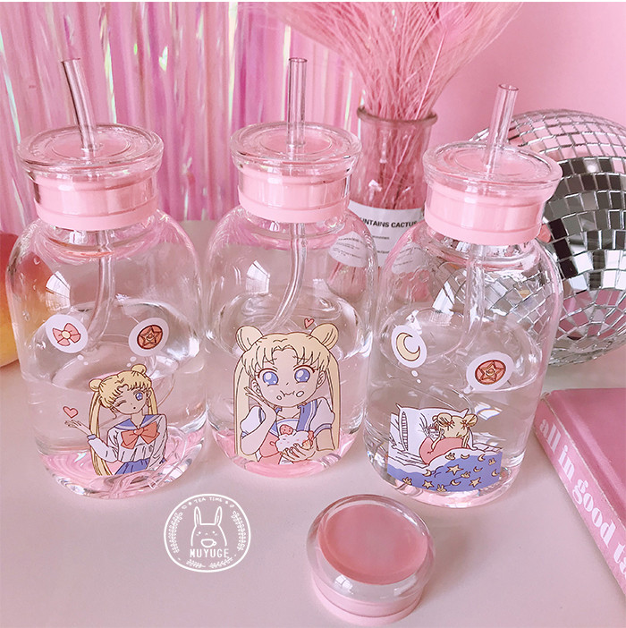 Us 32 Sailor Moon Usagi Tsukino Glass Portable Bottle M