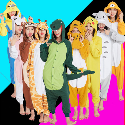 Animal Cosplay Costume Pokemon Bear Dinosaur Leisure Wear Multiple Pajamas