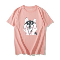 Harajuku Tshirt Print Funny Grasping face Dog Cotton Tops Tees