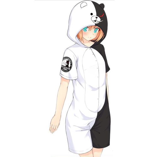 Danganronpa Black and White Bear Monokuma & Natsume Yuujinchou Madara Cosplay Onesie Sleepwear
