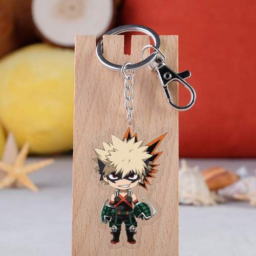Anime My Hero Academia Cosplay Prop Accessories All Might Midoriya Izuku Todoroki Shoto Bakugou Katsuki Keychain Key Ring