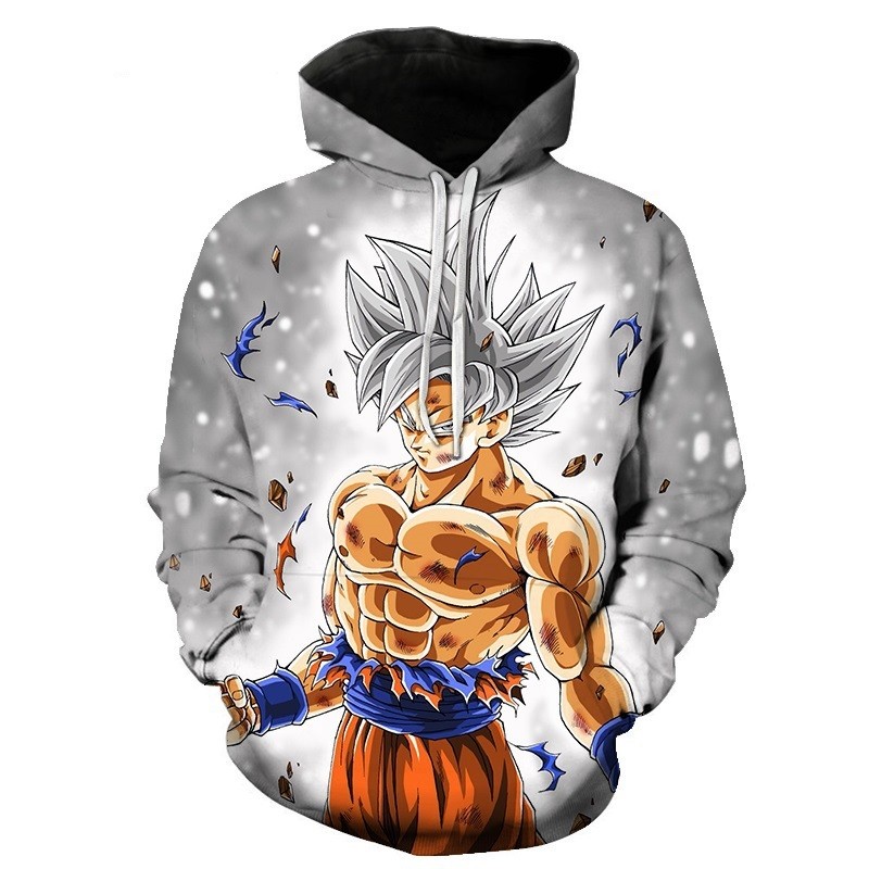 Cartoon Hoodie Seven Dragon Ball Z Pocket Hooded Sweatshirt