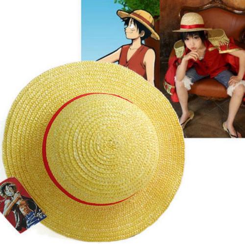 One Piece Luffy Anime Cosplay Canotier Plage Chapeau