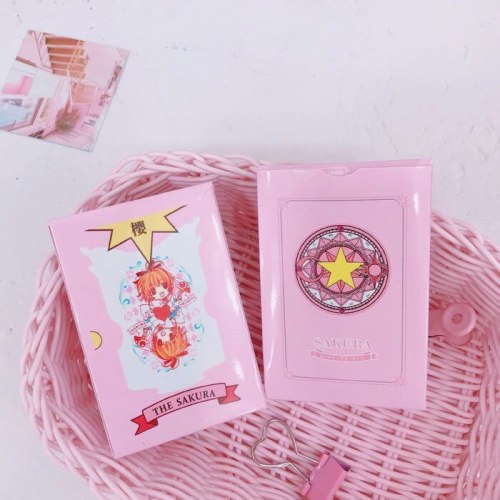 Anime Cardcaptor Sakura Clow Card Cosplay Props KINOMOTO SAKURA Card Captor Sakura Cards Tarot 54pcs 2 Types