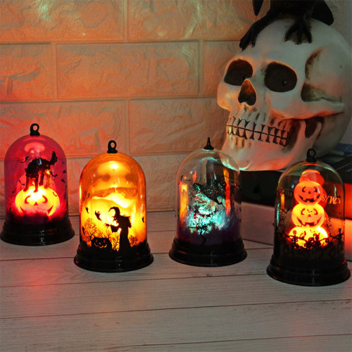 Halloween Decorative Lights Pumpkin Witch Decoration Lamp Festival Props Night Light Lamp 1pc