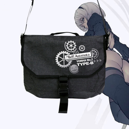 Anime Game NieR:Automata YoRHa No. 2 Type B Cosplay Messenger Cross Bag School Bag