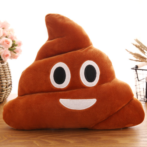 Kawaii Plush Poop Emoji Pillow Caca Cushion Shit Poo Shape Throw Pillow