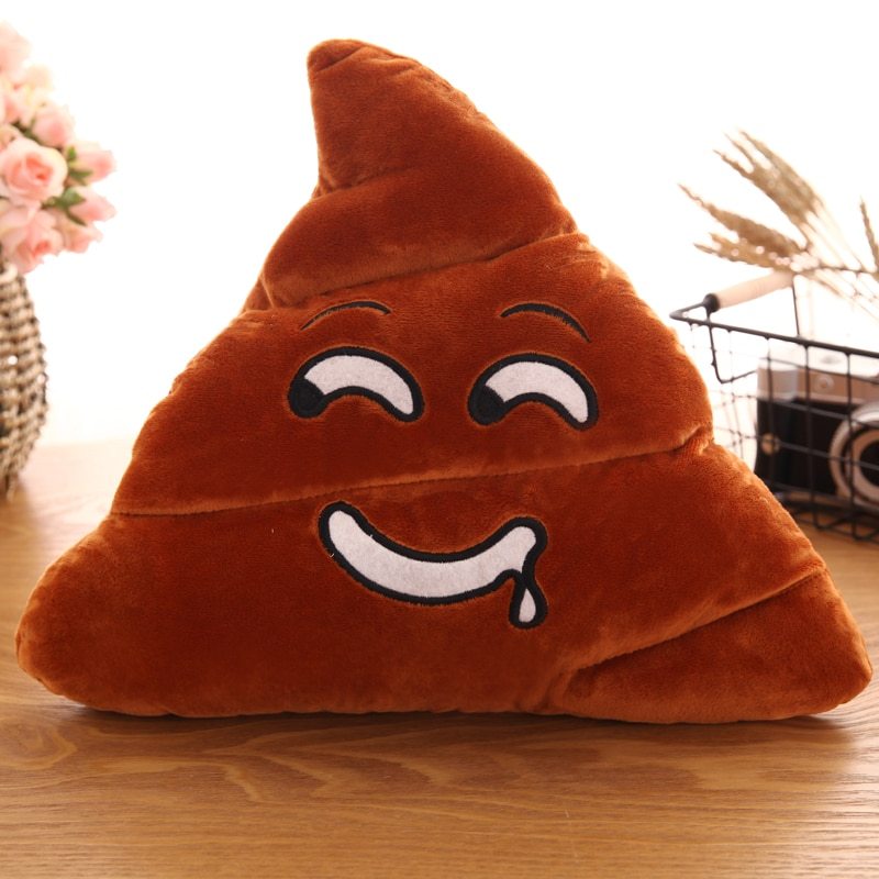 Buy Kawaii Plush Poop Emoji Pillow Caca Cushion Shit Poo Shape Throw Pillow - Cushions | Moe Energy