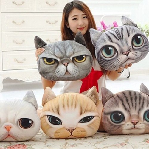 35cm*36cm 3D Pillow Cushion Car Cushion Creative Cat Nap Pillow Cute Seat