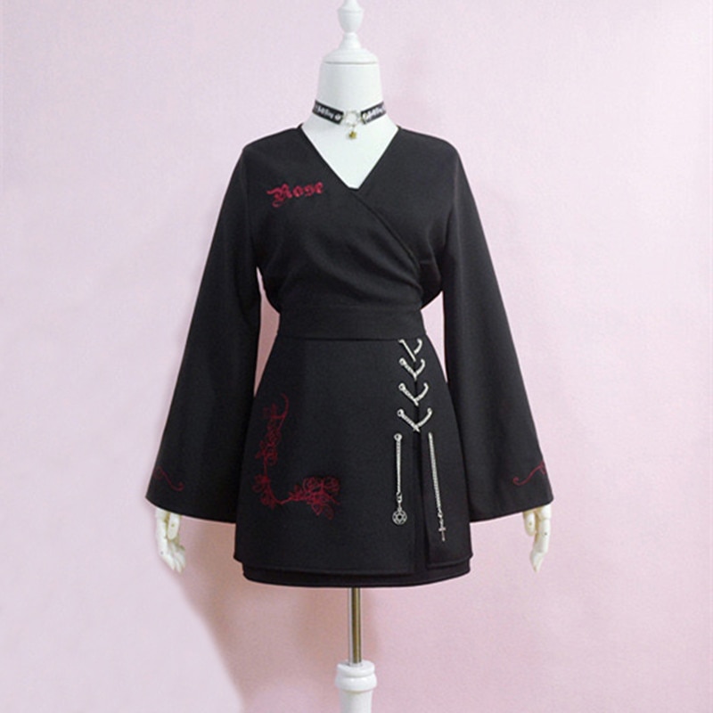 gothic kimono dress