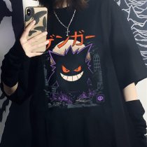 Gengar Kaiju Japan Style Harajuku T Shirt Aesthetic Gothic women T-Shirt Cotton Short Sleeve O-Neck Tops Tee Shirts Fashion 2020