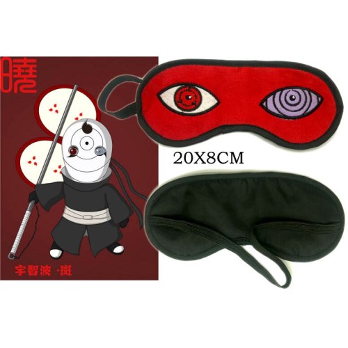 Naruto Uchiha Madara Sharingan Light Cover Mask Eye Cover Sleeping Mask Blindfold Goggles Blinder Eye Patch Cosplay Prop