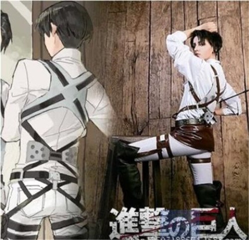 Attack on Titan Shingeki no Kyojin Recon Corps Harness belt hookshot Costume Adjustable Belts