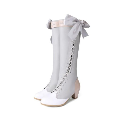 Violet Evergarden Lolita Boots Shoes Cosplay Please choose size from size chart. violet evergarden lolita boots shoes