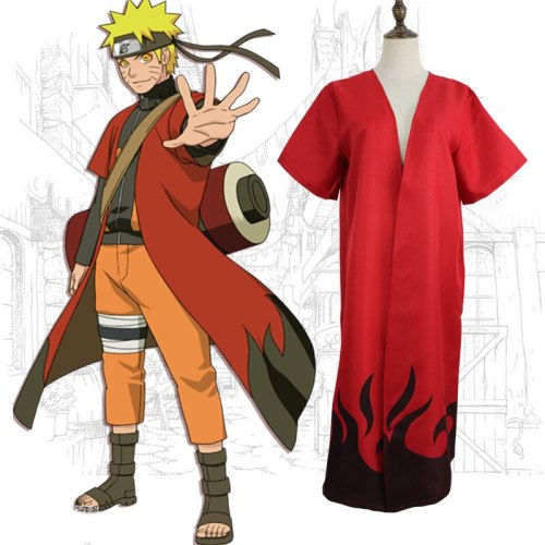 NARUTO Uzumaki Stage Impromptu Play Cloak Clothes