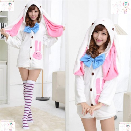 VOCALOID Hatsune Miku Pajamas Uniforms Rabbit Pajamas
