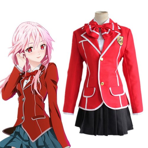 Guilty Crown Yuzuriha Inori Red Jackets School Uniform