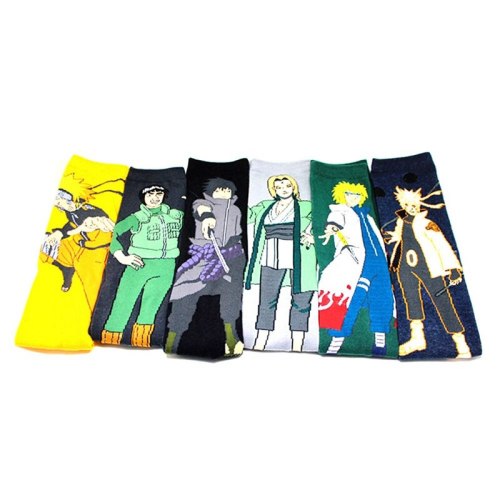 Anime Cartoon Naruto Peripheral Adult Socks Personality Cosplay Prop Accessories Socks Men And Women Mid Tube Socks
