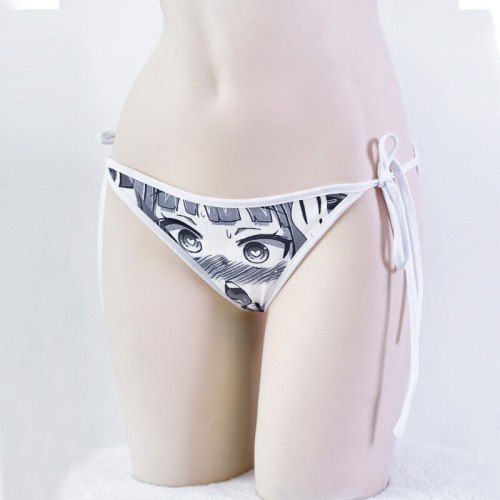 AHE Expression Pattern Panties Lace-up Underwear