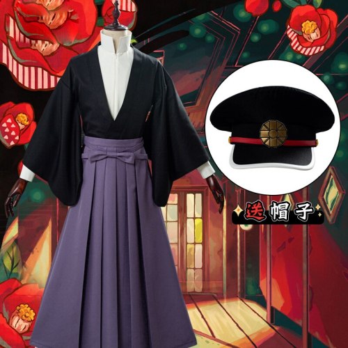 Toilet Bound Hanako Kun Tsukasa Yugi Cosplay Costume Kimono Shirt Outfit Hat Set
