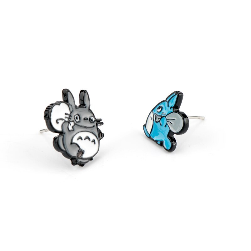 Cartoon One Punch Man Naruto Totoro Anime Stud Earrings