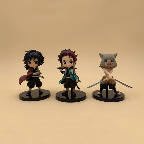 Anime Figures Demon Slayer Tanjirou Nezuko Rengoku Kyoujurou Zenitsu Giyuu Inosuke Kimetsu No Yaiba Action Figma