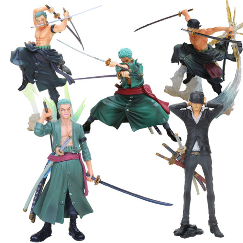 Anime One Piece Figure Roronoa Zoro Action Figure Battle Version Rengoku Onigiri Zoro Pvc Model Doll