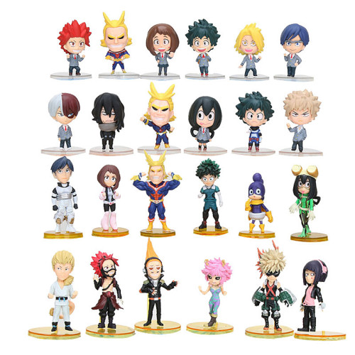 6pcs Set My Hero Academia Figure Smack Midoriya Izuku Bakugou Katsuki Shoto Todoroki Shoto Figure Boku