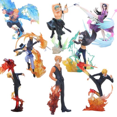 Anime One Piece Figure Shanks Sanji Figure Sabo Boa Hancock Trafalgar Law One Piece Marco Battle