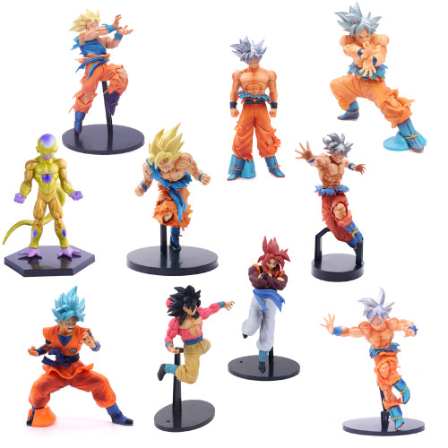 1pcs Anime Dragon Ball Z Action Figures Super Saiyan Son Goku Frieza 13 26cm Figurine Collection Model Toy
