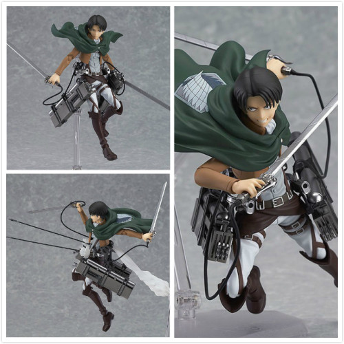 Attack On Titan Eren Mikasa Ackerman Levi Rivaille Figma Pvc Toy Never seen nsfw mikasa cosplay! good smile company