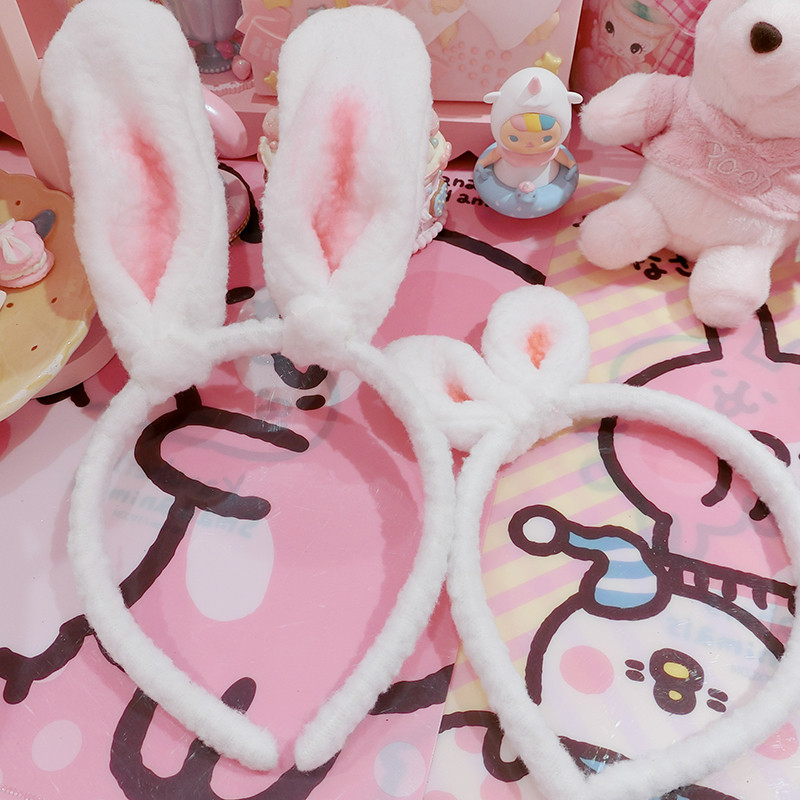 Rabbit Cat Ears Headband Cleansing Face Hair Ring
